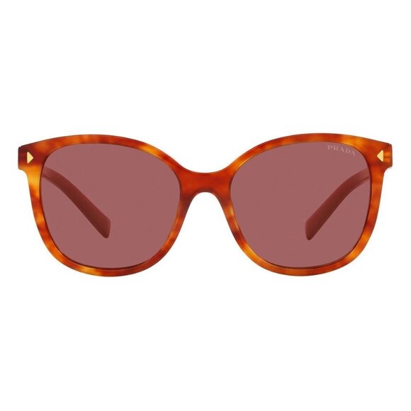 New PRADA Havana Square SPR22Z 4BW-08S Sunglasses Women - Picture 2 of 4